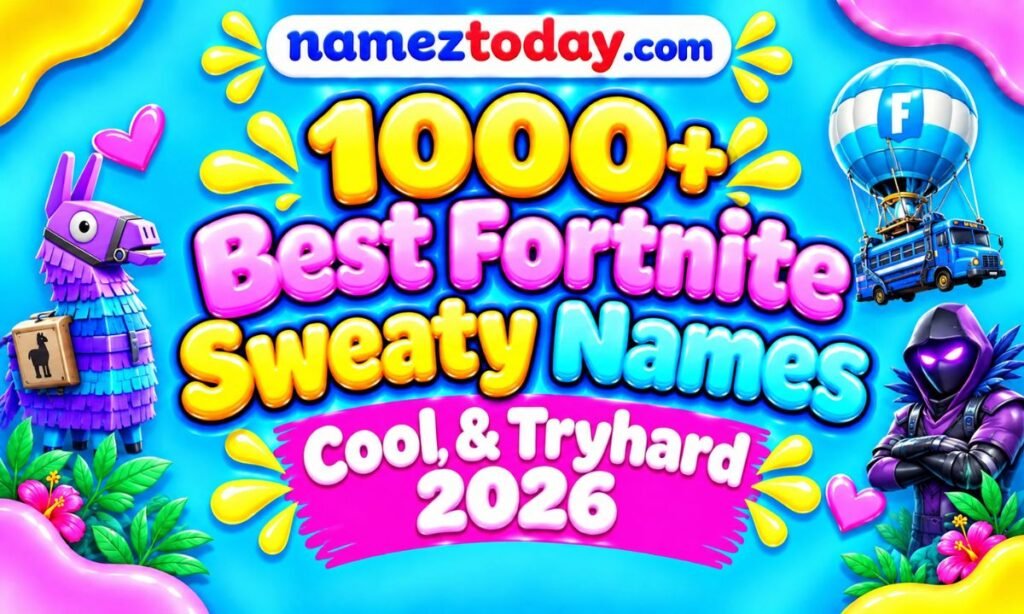 1000+ Best Fortnite Sweaty Names Cool & Tryhard 2026