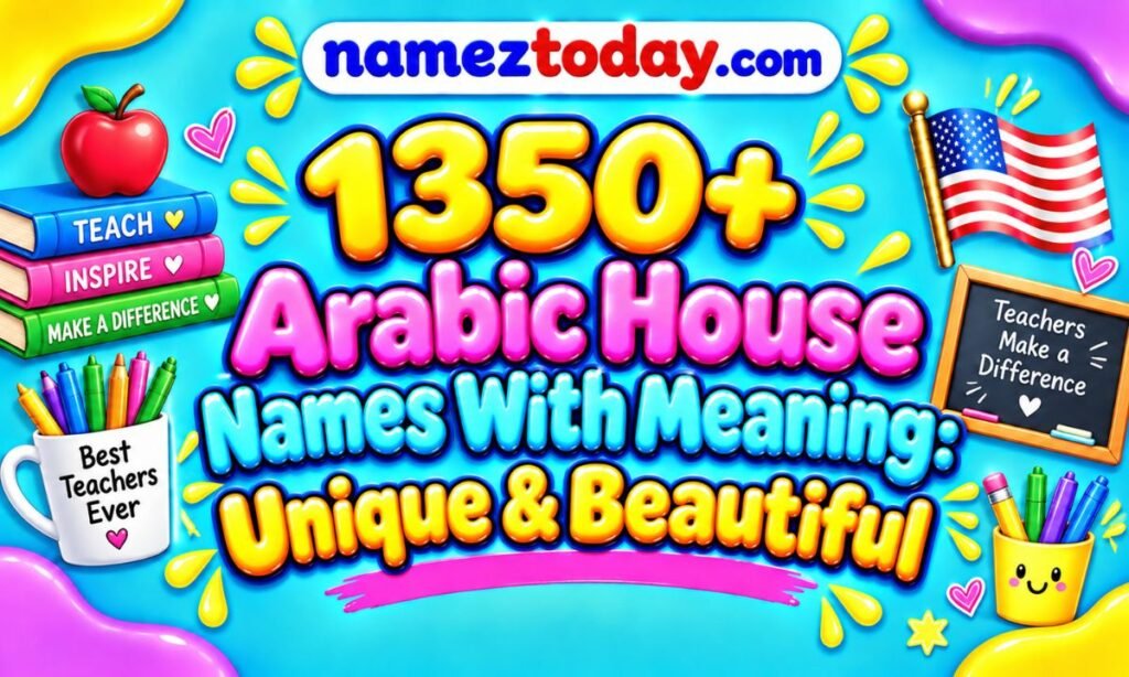 1350+ Arabic House Names With Meaning Unique & Beautiful