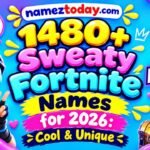 `1480+ Sweaty Fortnite Names for 2026 Cool & Unique