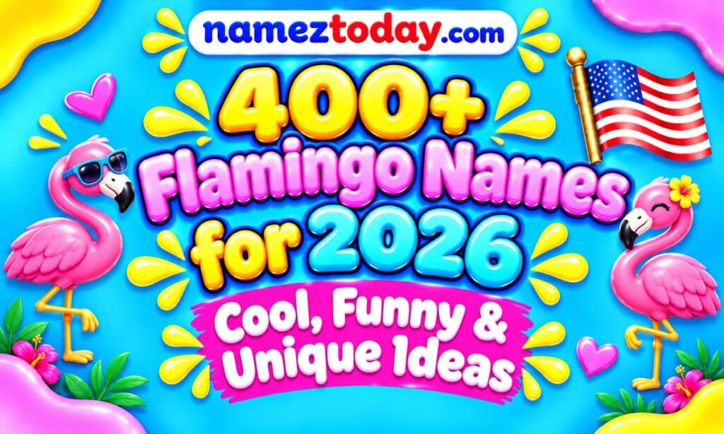 400+ Flamingo Names for 2026 Cool, Funny & Unique Ideas