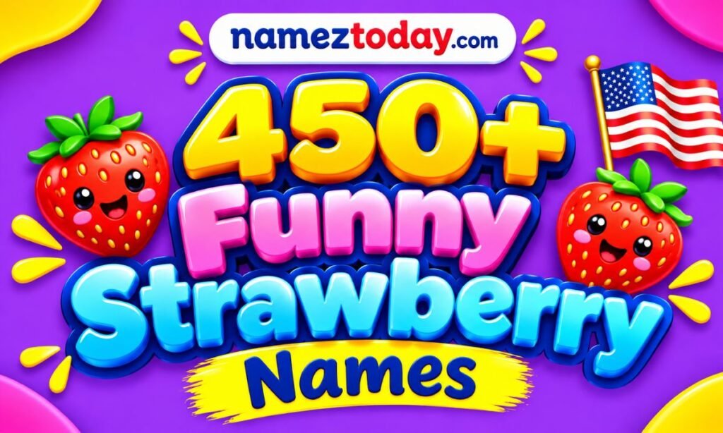 450+ Funny Strawberry Names Cute, Fun & Unique Ideas