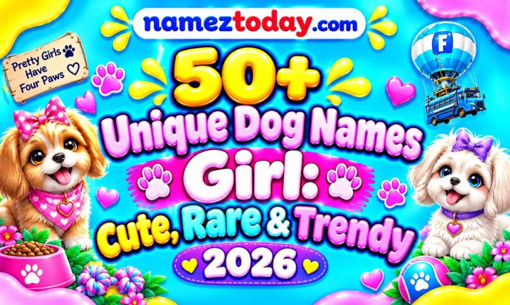 450+ Unique Dog Names Girl Cute, Rare & Trendy 2026