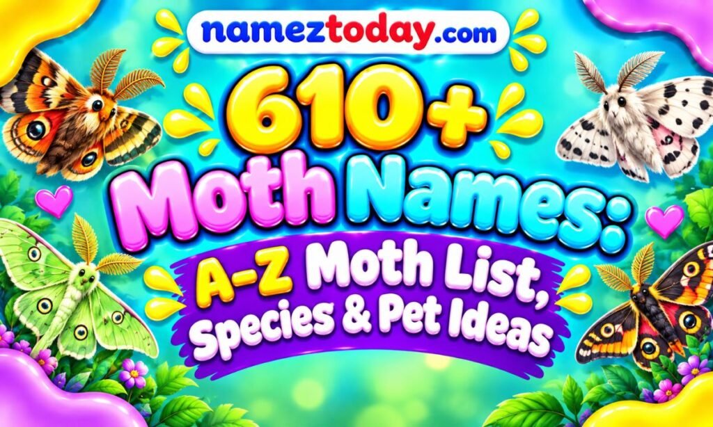 610+ Moth Names A–Z Moth List, Species & Pet Ideas