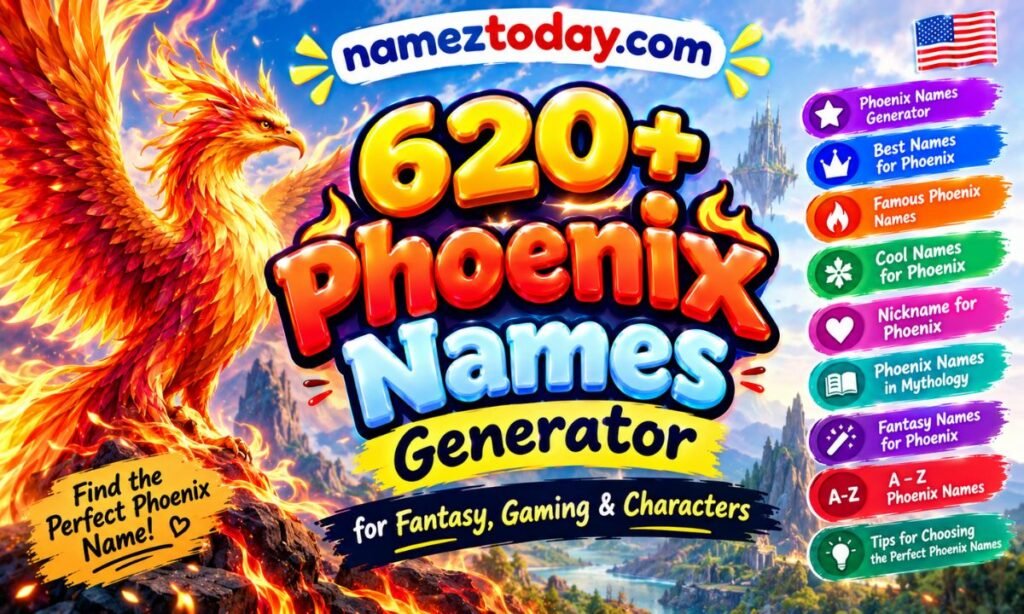 620+ Phoenix Names Generator for Fantasy, Gaming & Characters