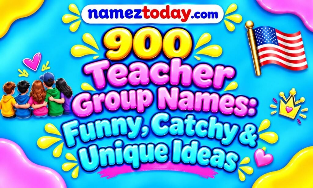 900 Teacher Group Names Funny, Catchy & Unique Ideas