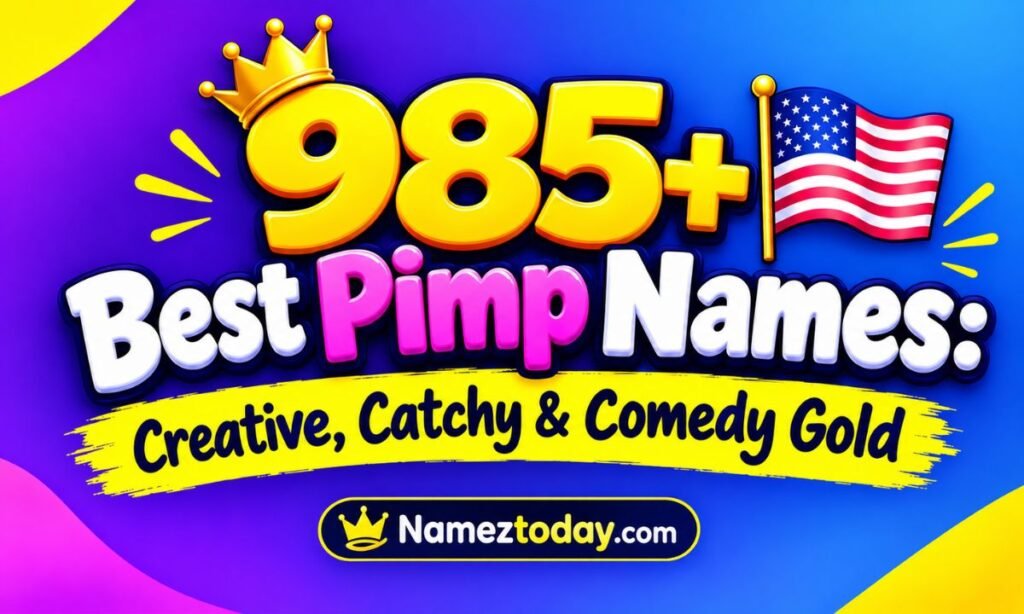 985+ Best Pimp Names Creative, Catchy & Comedy Gold