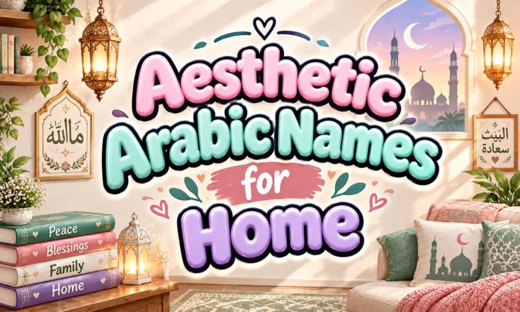 Aesthetic Arabic Names for Home