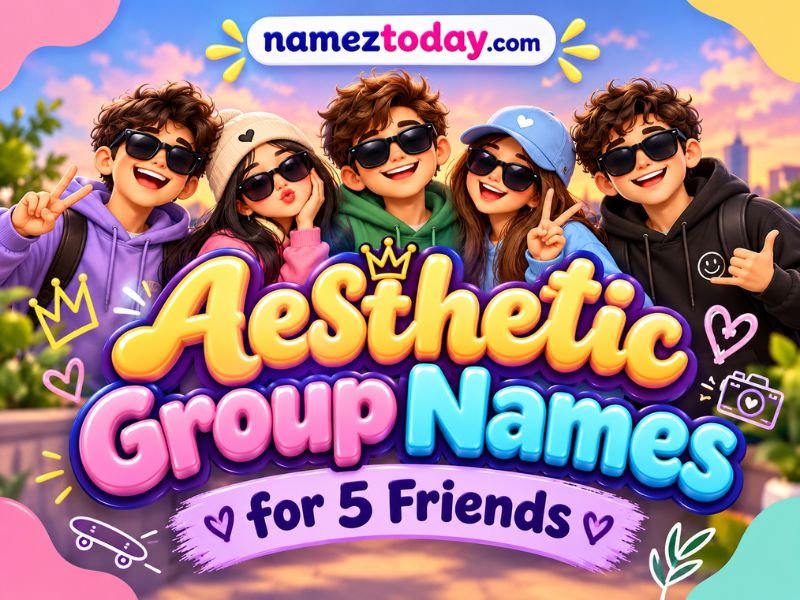 Aesthetic Group Names for 5 Friends