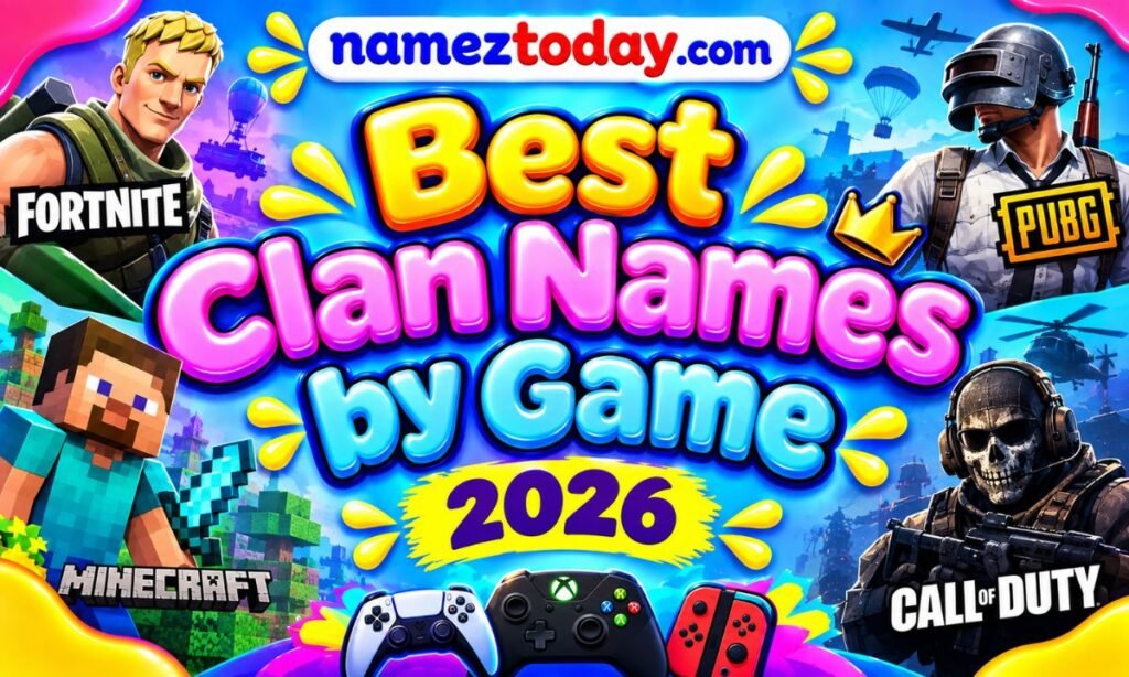 Best Clan Names by Game