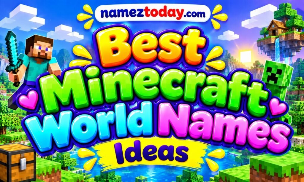 Best Minecraft World Names Ideas