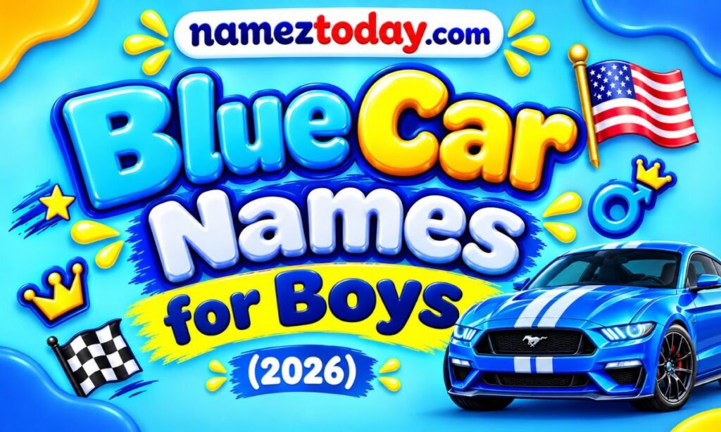 Blue Car Names Boy