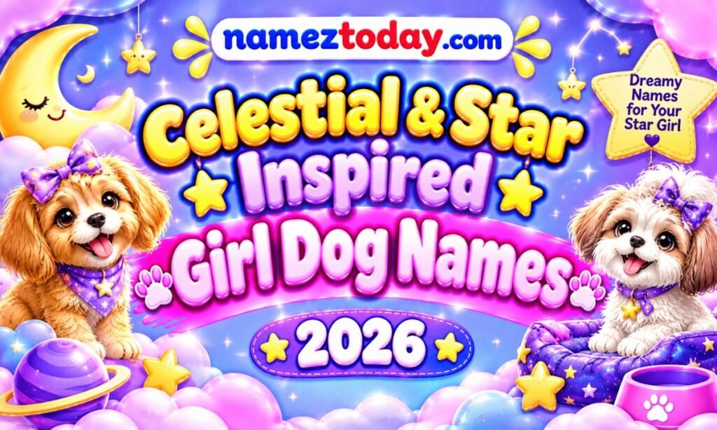 Celestial & Star Inspired Girl Dog Names