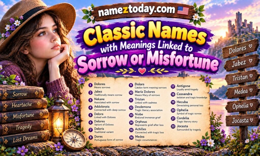 Classic Names with Meanings Linked to Sorrow or Misfortune