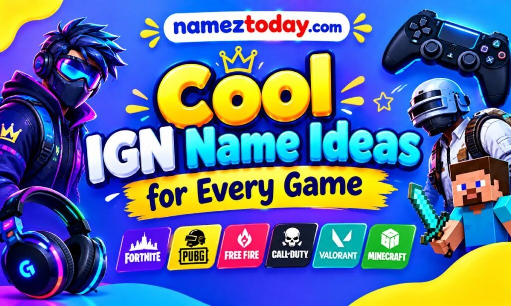 Cool IGN Name Ideas for Every Game