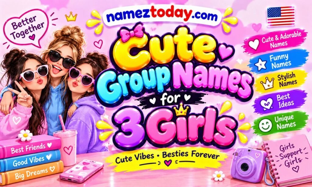 Cute Group Names for 3 Girls