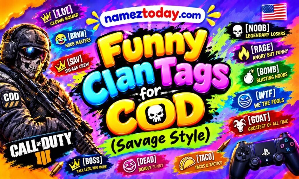 Funny Clan Tags for COD (Savage Style)
