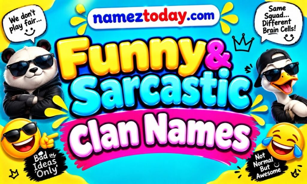 Funny & Sarcastic Clan Names