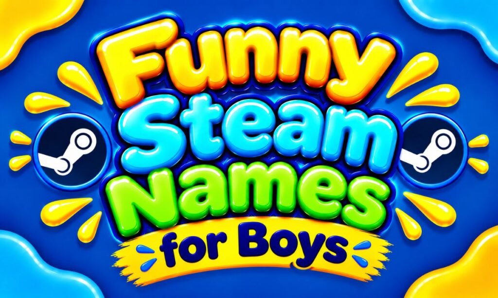 Funny Steam Names for Boys