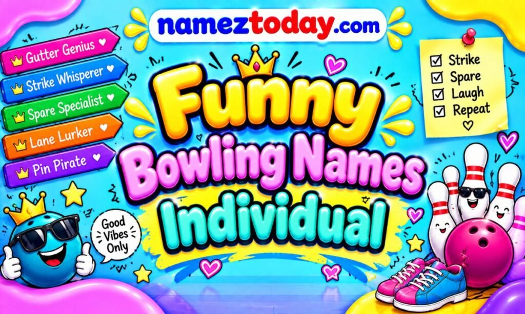 Funny bowling names Individual