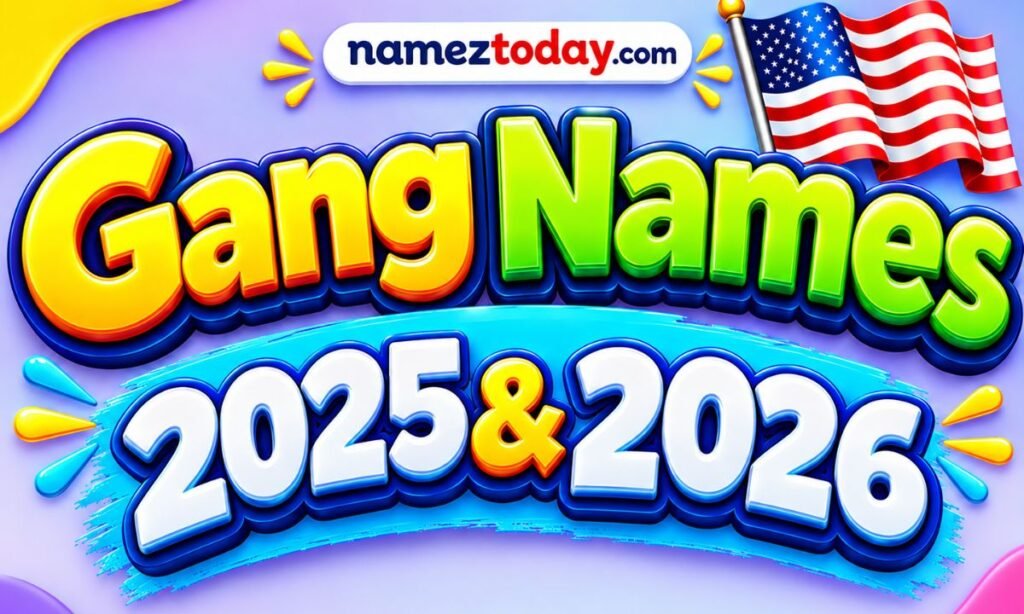 Gang Names 2025 & 2026