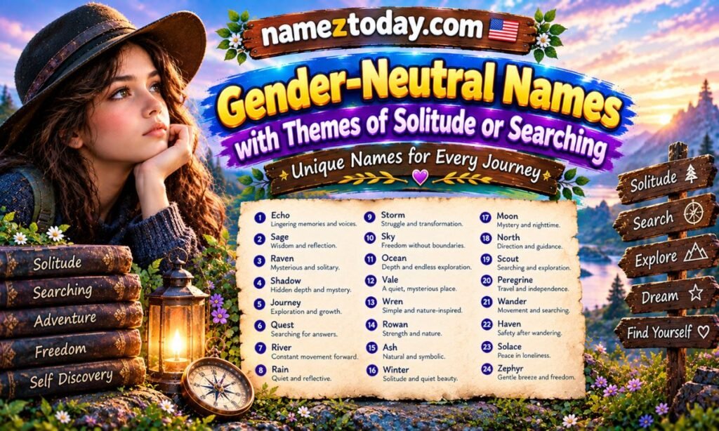 Gender-Neutral Names with Themes of Solitude or Searching