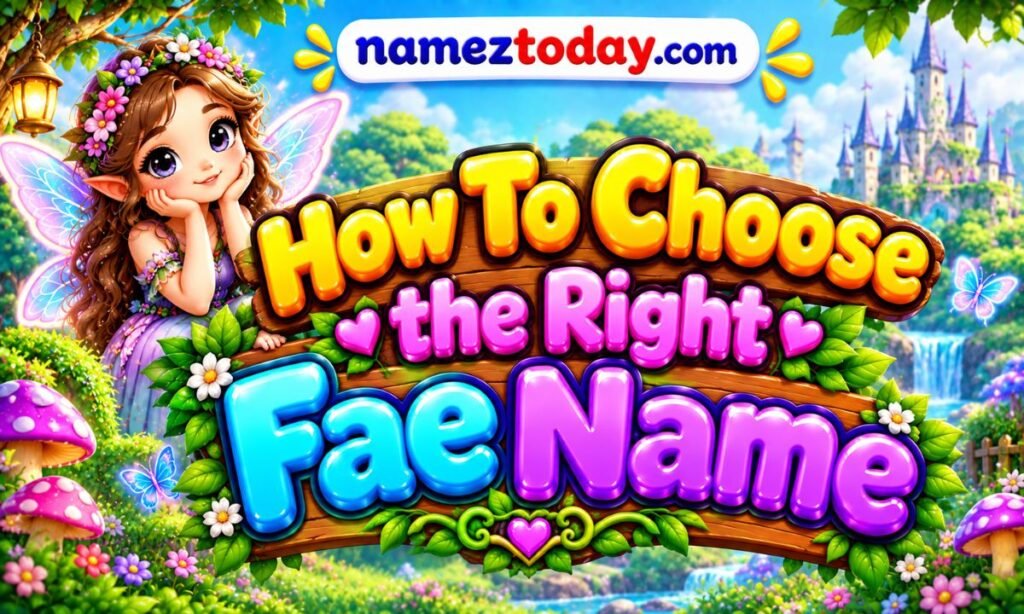 How To Choose the Right Fae Name