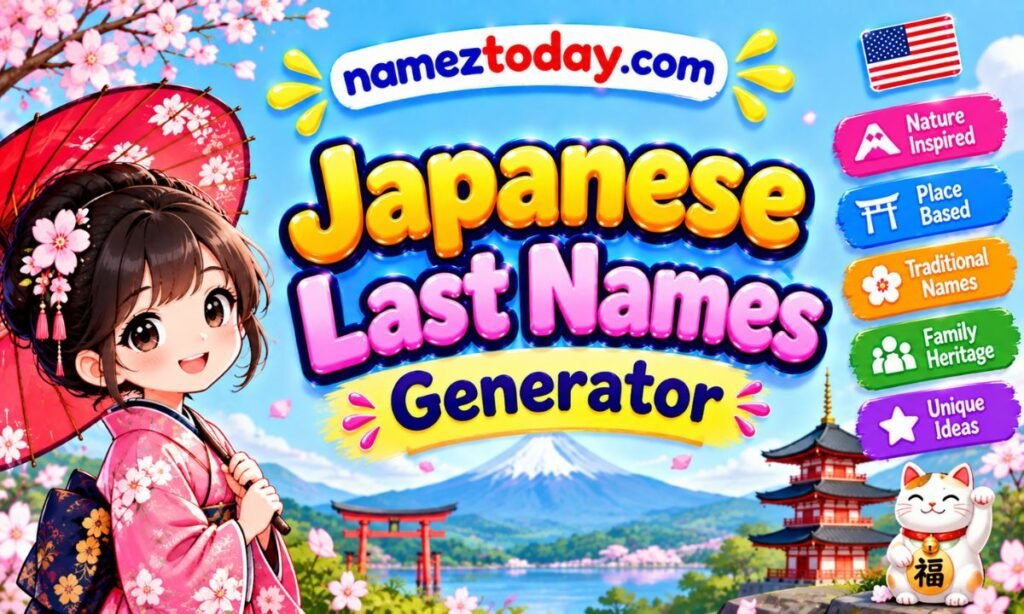Japanese Last Names Generator