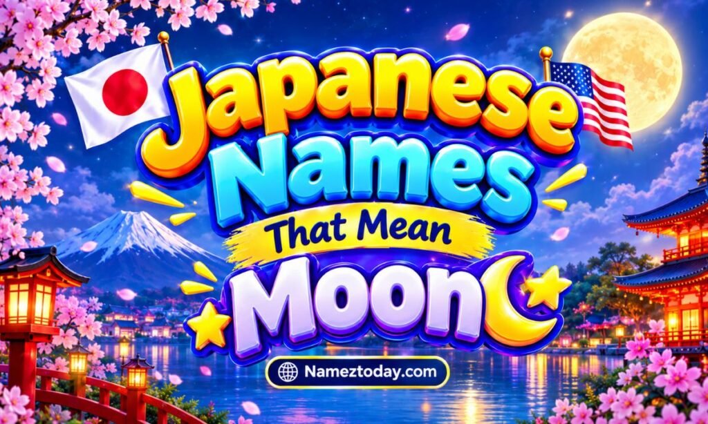 Japanese names meaning moon