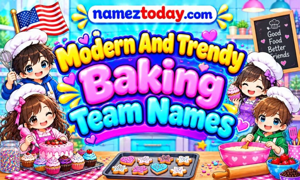 Modern And Trendy Baking Team Names