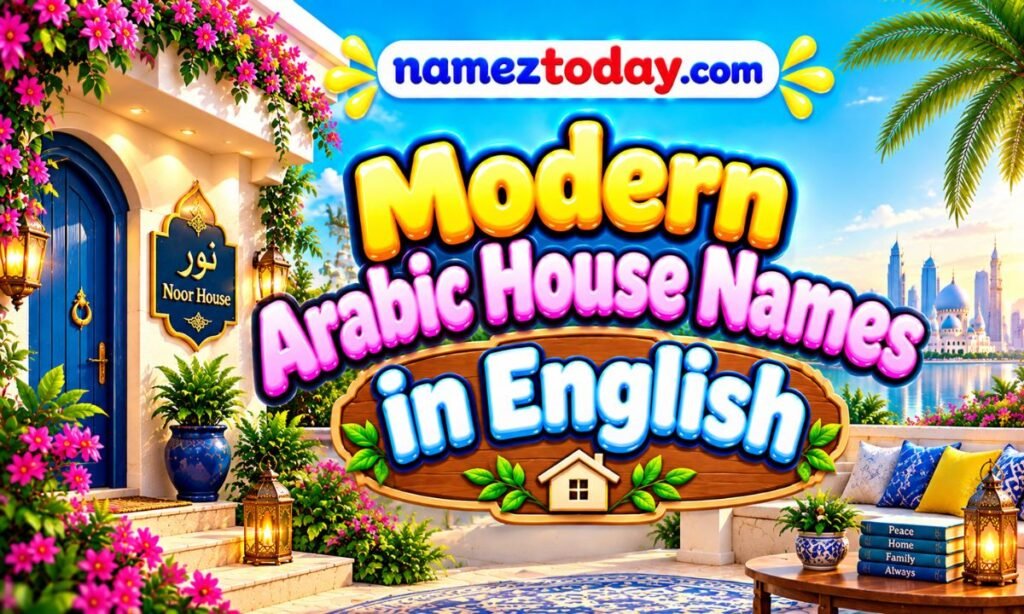 Modern Arabic House Names in English