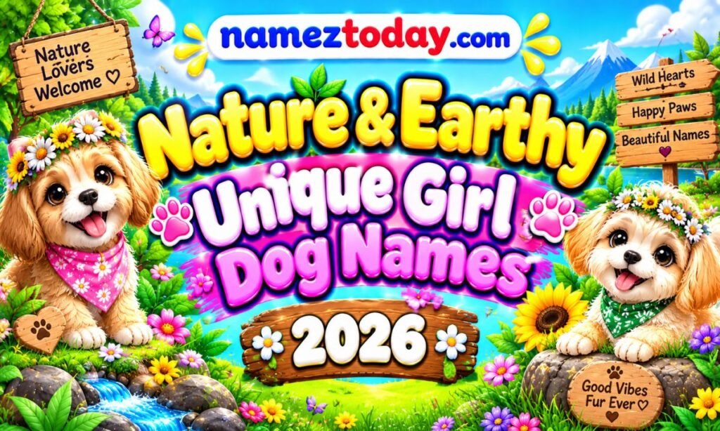 Nature & Earthy Unique Girl Dog Names