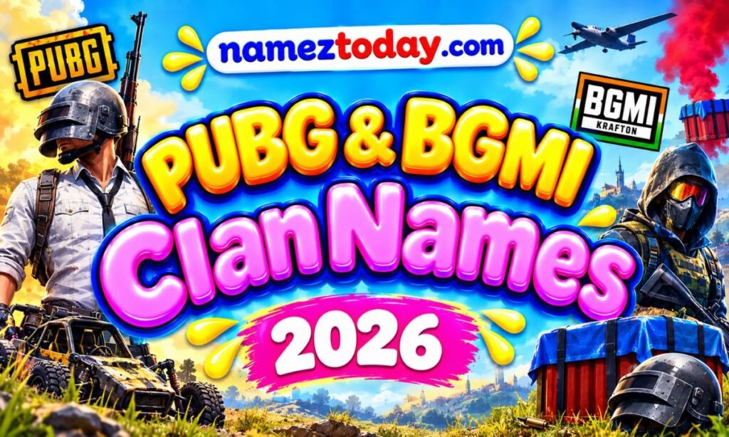 PUBG & BGMI Clan Names