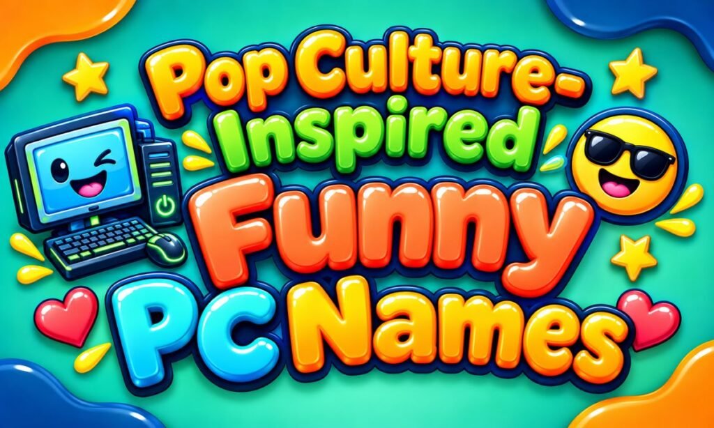 Pop Culture-Inspired Funny PC Names