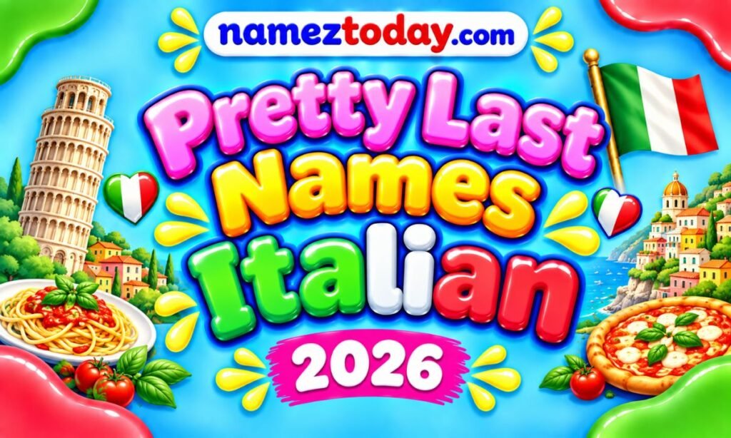 Pretty last names Italian