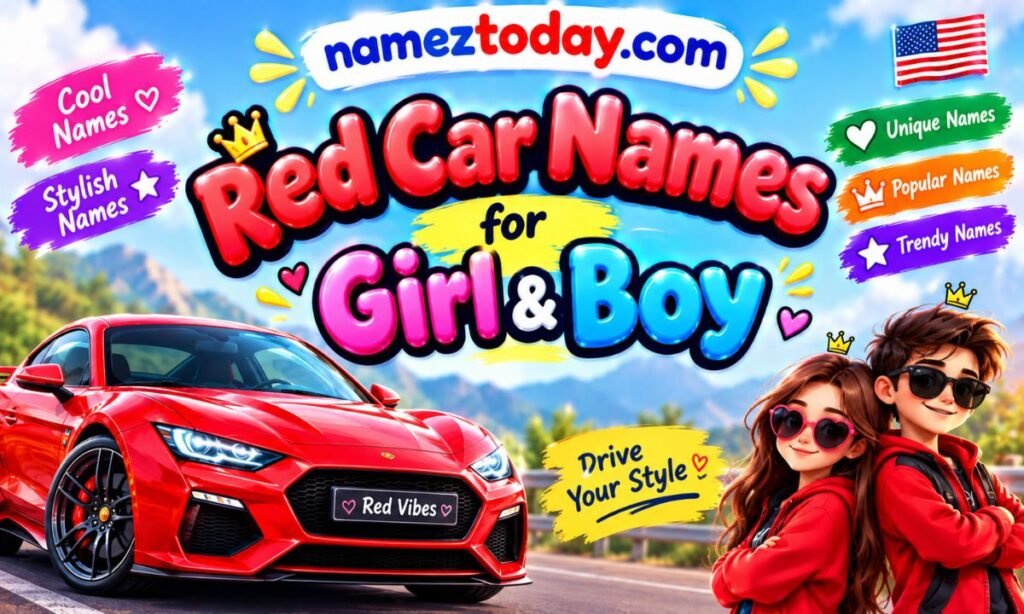 Red Car Names for Girl & Boy
