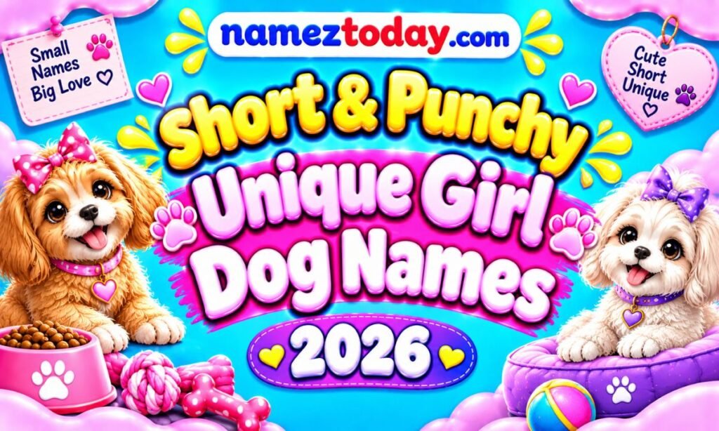 Short & Punchy Unique Girl Dog Names
