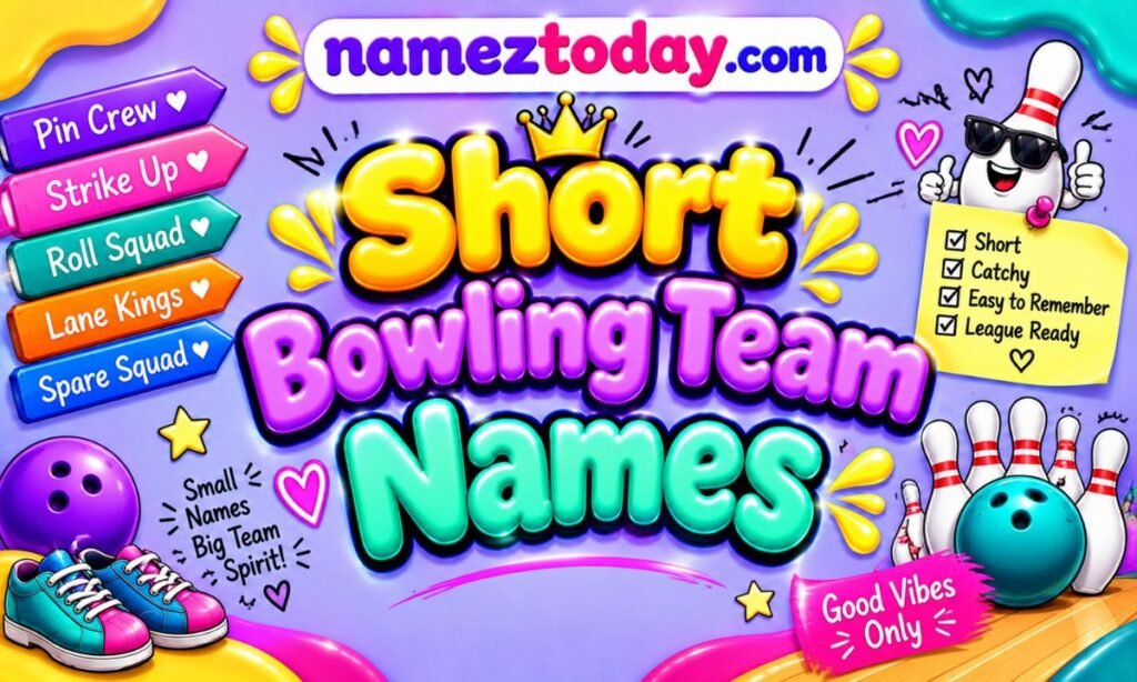 Short bowling team names