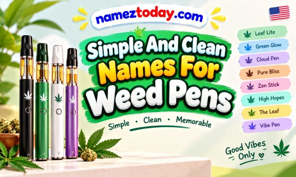 Simple And Clean Names For Weed Pens