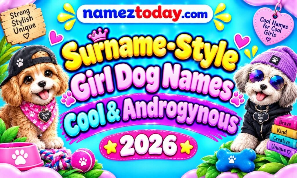 Surname-Style Girl Dog Names (Cool & Androgynous)