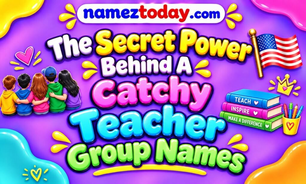 The Secret Power Behind A Catchy Teacher Group Names