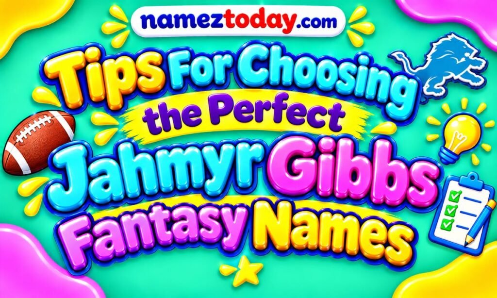 Tips For Choosing the Perfect Jahmyr Gibbs Fantasy Names