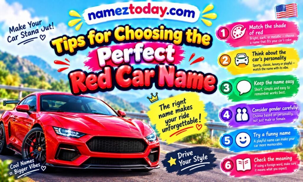 Tips for Choosing the Perfect Red Car Name