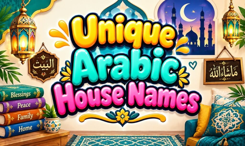 Unique Arabic House Names