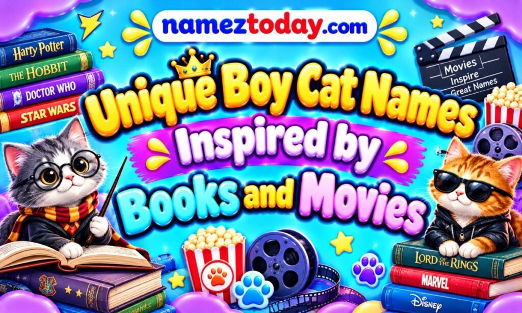 Unique Boy Cat Names Inspired by Books and Movies