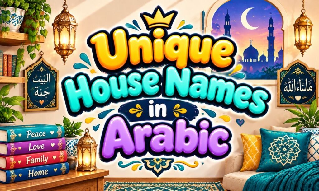 Unique House Names in Arabic