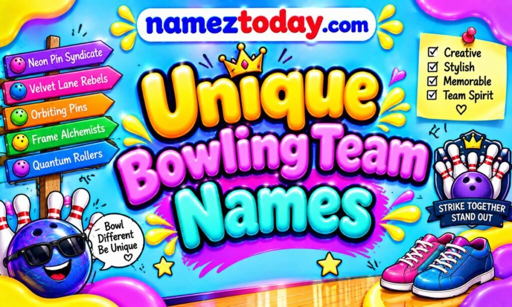 Unique bowling team names