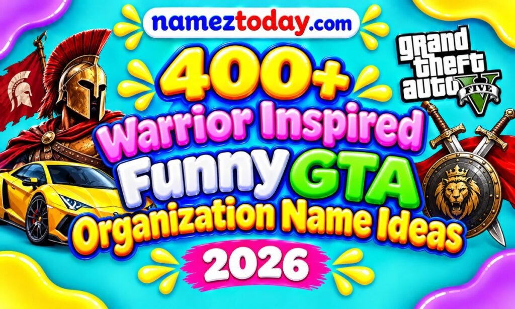 Warrior Inspired Funny GTA Organization Name Ideas