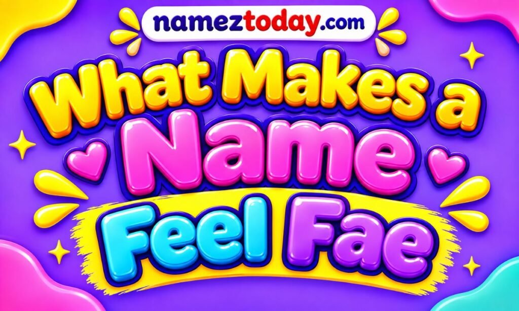 What Makes a Name Feel Fae