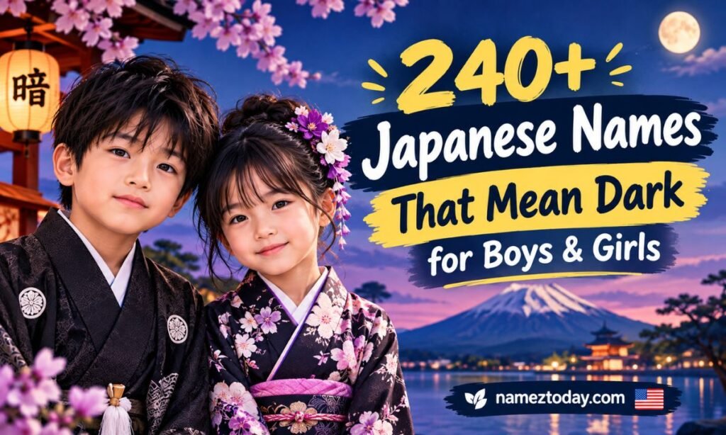 240+ Japanese Names That Mean Dark for Boys & Girls