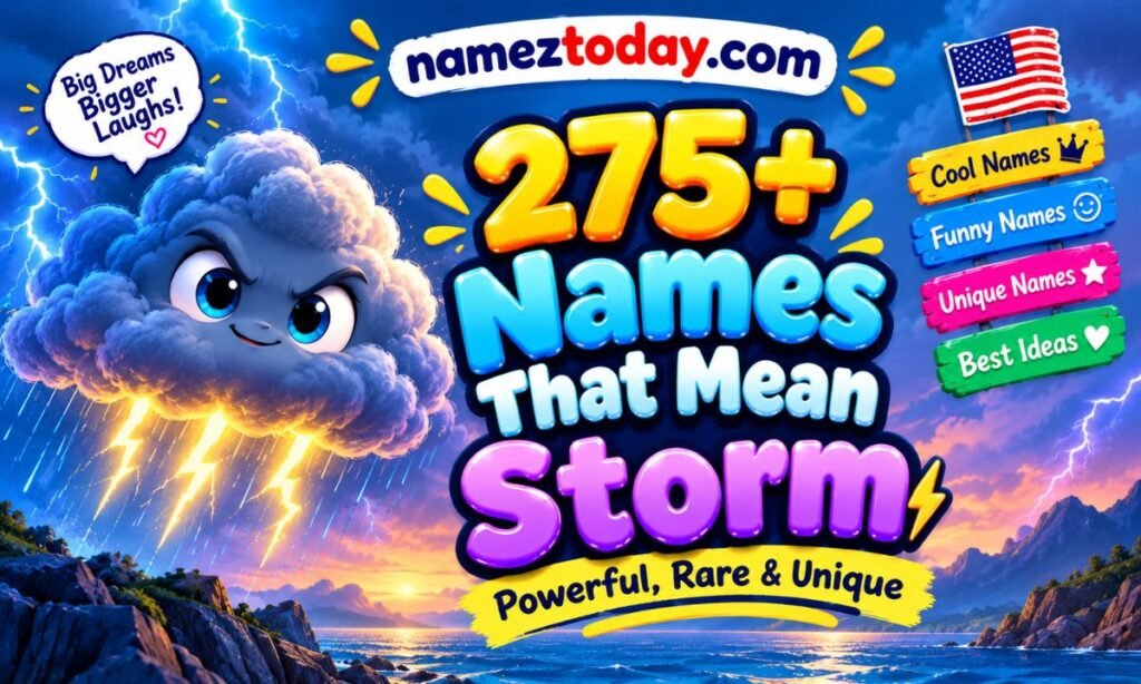275+ Names That Mean Storm Powerful, Rare & Unique